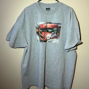 DGK DIRTY GHETTO KIDS SZ XXL hood Grey Tee Shirt Skateboarding Stevie Williams